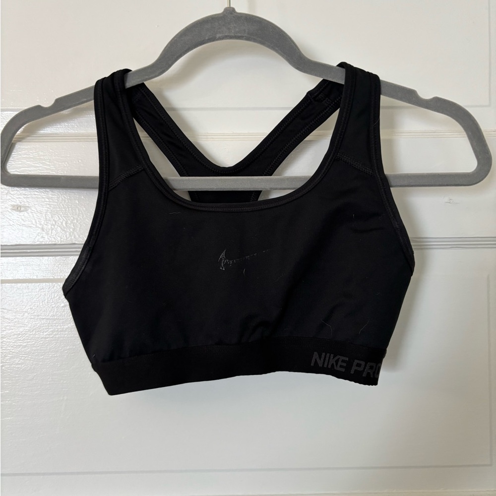 Nike, size Small sports bra, black